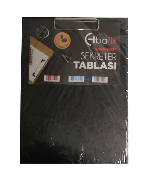 Bafix Kapaksız Sekreterlik Plastik A4 Siyah ürün görseli 1