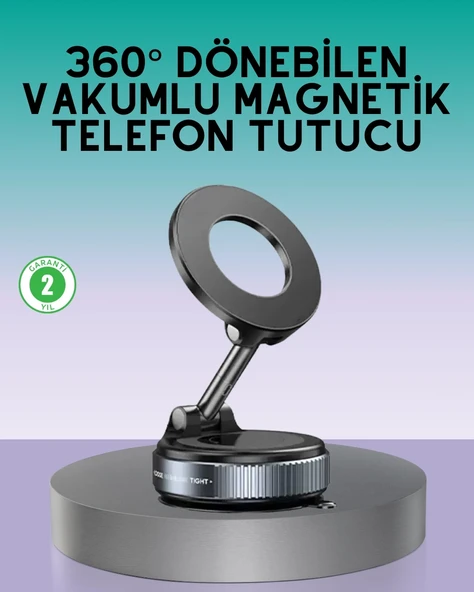 Mey İthalat® 360 Derece Ayarlanabilir Manyetik Araç Telefon Standı ürün görseli 1