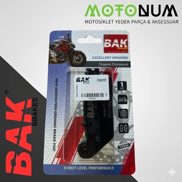 Bmw C 650 Sport Arka Fren Balata-Organik-Bak-(Yerli Üretim)-BK0047 ürün görseli 1