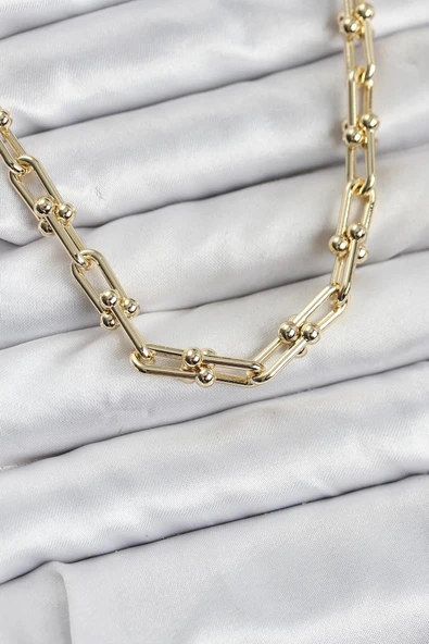 Mey İthalat® Pirinç Gold Renk Tifani Model Kadın Kolye ürün görseli 1