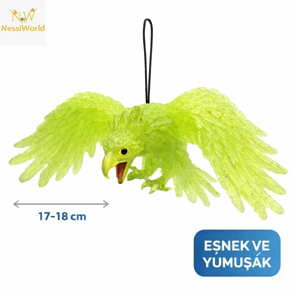 Mey İthalat® Asılabilir Lateks Kartal Dekor Süsü Yeşil 17-18 cm ürün görseli 1