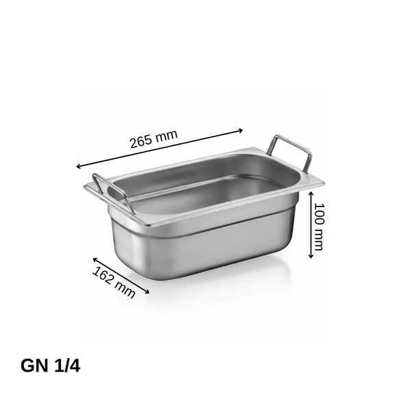 ÜRET Saplı Gastronom Küvet GN 1/4 100 mm 2.8 lt ürün görseli 1
