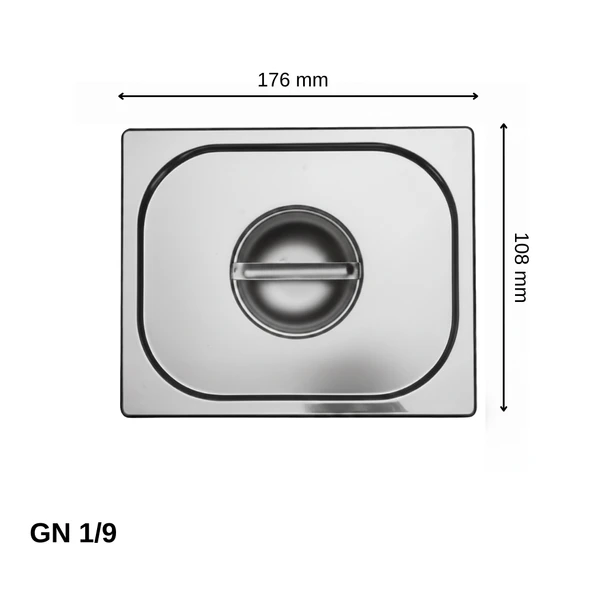 ÜRET Standart Gastronom Küvet Kapağı GN 1/9 (17,6 × 10,8 cm) ürün görseli 1