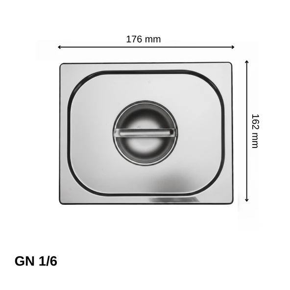 ÜRET Standart Gastronom Küvet Kapağı GN 1/6 (17,6 × 16,2 cm) ürün görseli 1