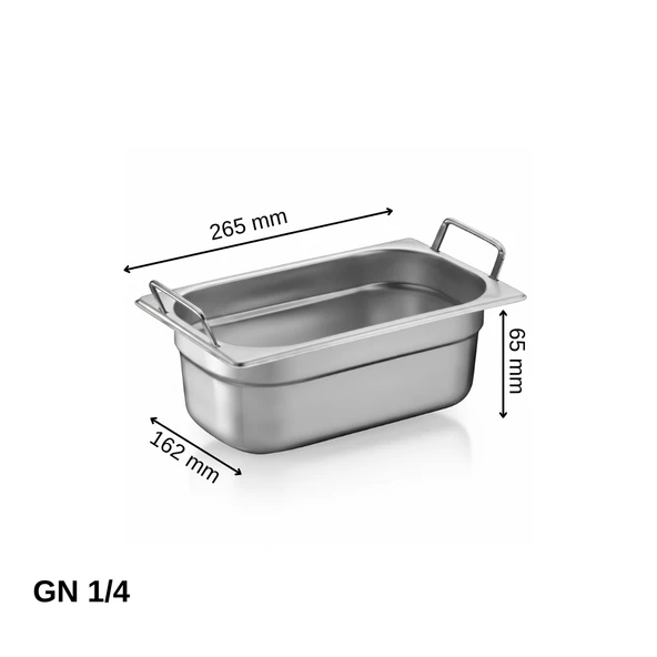 ÜRET Saplı Gastronom Küvet GN 1/4 65 mm 1.8 lt ürün görseli 1