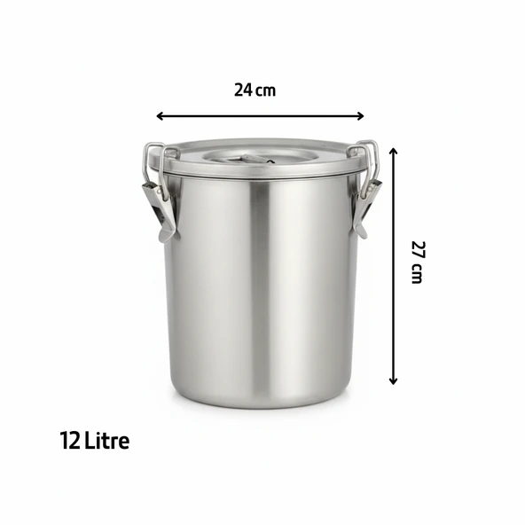 ÜRET Tabansız Yemek Taşıma Kabı 12 Lt 24x27 cm ürün görseli 1