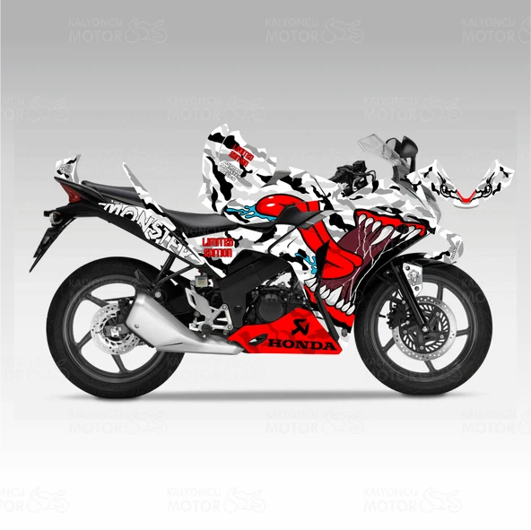Honda CBR 125 Sticker Set Asphalt Monster ürün görseli 1