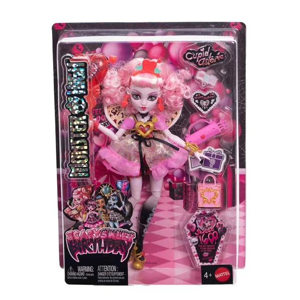Orjinal Monster High Bebekler Scary Sweet Birthday Doğum Günü Bebeği Cupid Asteria ürün görseli 1