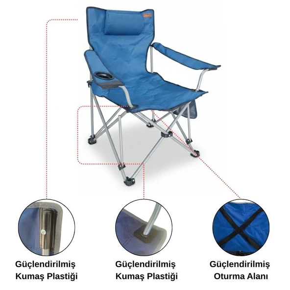 PTTAVM: Madfox ChillSeat Yastıklı Katlanabilir Kamp Sandalyesi