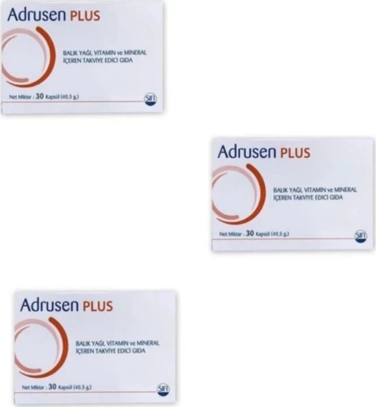 Adrusen Plus 30 Kapsül 3'lü ürün görseli 1