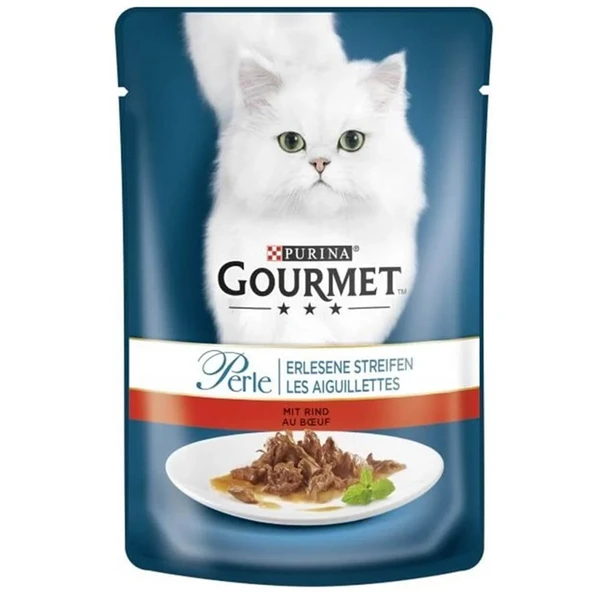 Gourmet Perle Izgara Sığır Etli Kedi Konservesi 85 Gr ürün görseli 1