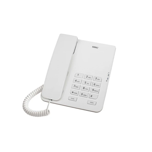Beyaz Analog Masa Üstü Kablolu Telefon Tm140 ürün görseli 1