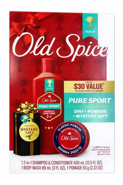 Old Spice Pure Sport 2in1 Shampoo and Conditioner Gift Set ürün görseli 1