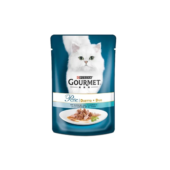 Gourmet Perle Izgara Ton Balıklı Yetişkin Kedi Yaş Mama 85 Gr ürün görseli 1