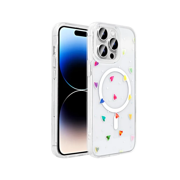 iPhone 14 Pro Max Kılıf Magsaafe Şarj Özellikli Şeffaf Baskılı Legendary Fun Sert Kapak ürün görseli 1