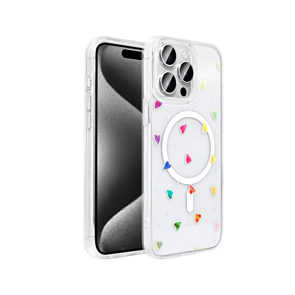 iPhone 15 Pro Kılıf Magsaafe Şarj Özellikli Şeffaf Baskılı Legendary Fun Sert Kapak ürün görseli 1