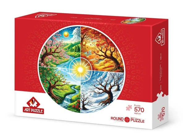 Art Puzzle Dört Mevsim Çarkı 570 Parça 45709 ürün görseli 1
