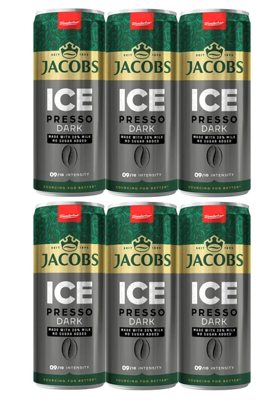 Jacobs Icepresso Dark Soğuk Kahve 250 ml x 6 Adet ürün görseli 1