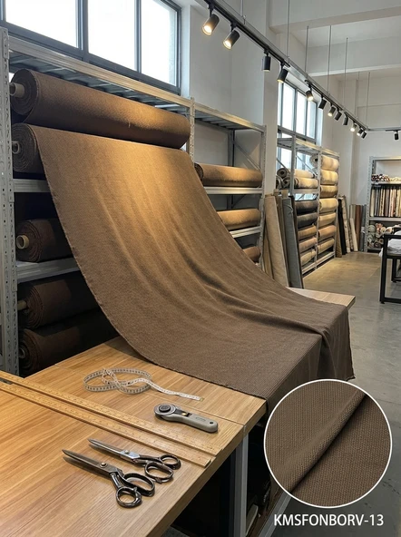 Armül Dokulu Fon Perdelik Kumaş 100en300boy ürün görseli 1