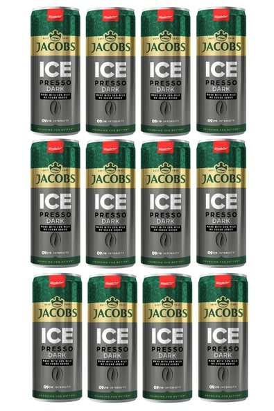 Jacobs Icepresso Dark Soğuk Kahve 250 ml x 12 Adet ürün görseli 1
