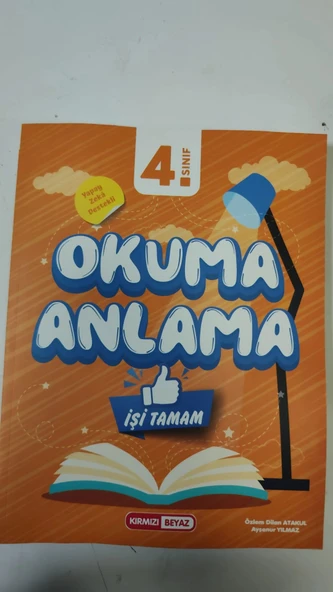 Kırmızı Beyaz 4.Sınıf Okuma Anlama İşi Tamam Yeni ürün görseli 1