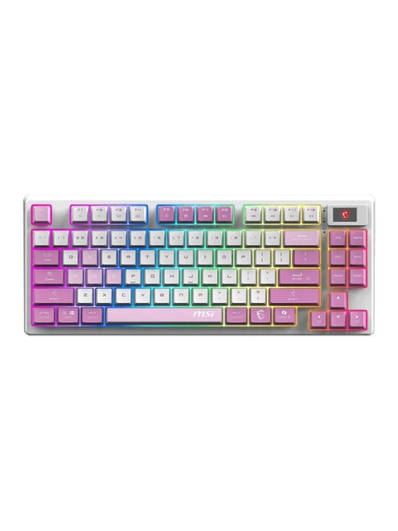 MSI Msı Forge GK600 Tkl Wıreless Vıolet Rgb Mekanik Linear Kablosuz Türkçe Gaming Klavye ürün görseli 1