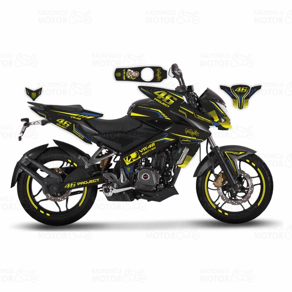 Bajaj Pulsar 200 NS 46 Project Carbon Desing Sticker Set ürün görseli 1