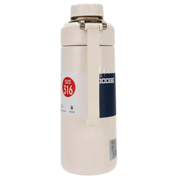 Dodge Fit Çelik Termos Matara 520Ml Beyaz - Resim 5
