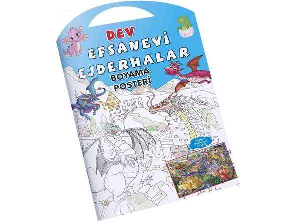 Dev Boyama Posteri (Eğlenceli Ejderhalar-Lunapark) - Resim 5