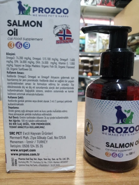 Prozoo Kedi Somon Yağı 100 ml ürün görseli 1