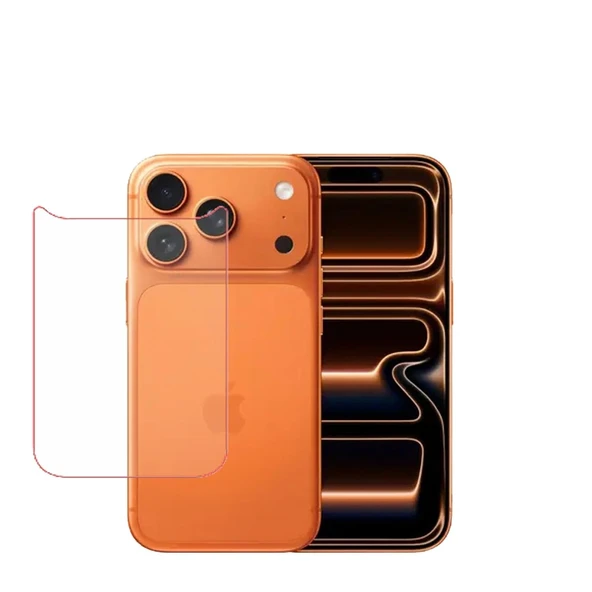 Iphone 17 Pro Max Uyumlu ŞEFFAF Arka Esnek Nano Koruyucu(Kılıf Değildir!) ürün görseli 1
