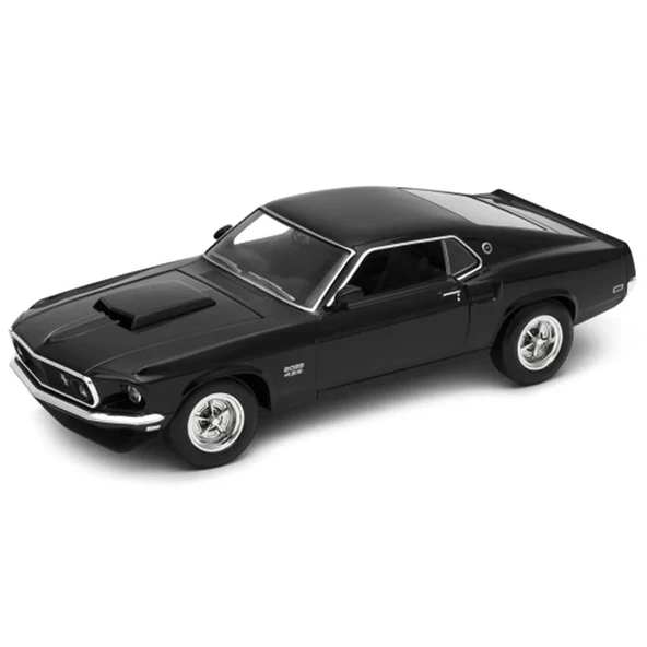 Welly Ford Mustang Boss 429 Siyah 1/36 Model Araba ürün görseli 1
