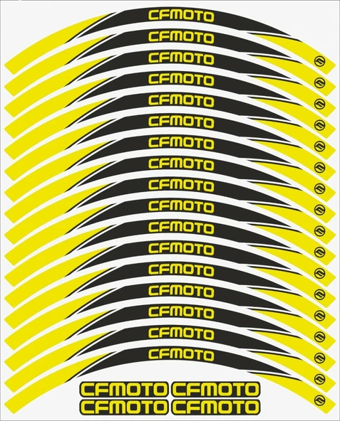 CF MOTO 150 NK Jant Şeridi Sarı - Resim 2