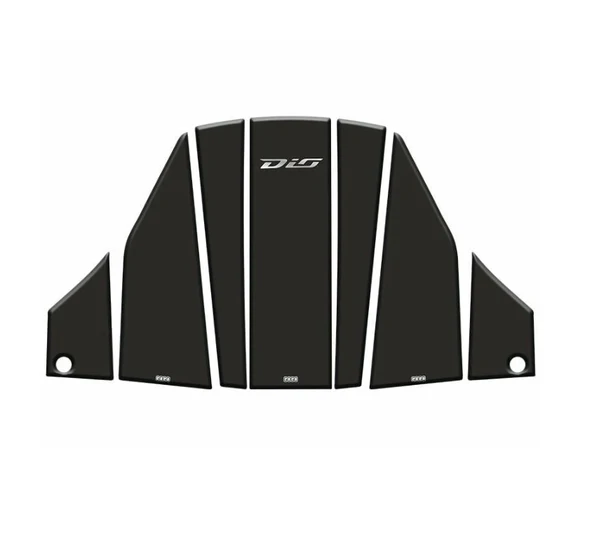 Honda Dio 110 Tank Pad 7 Parça Siyah-Beyaz ürün görseli 1
