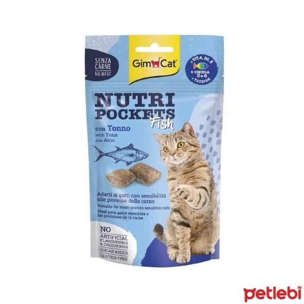 GimCat Nutripockets Ton Balıklı Kedi Ödül Maması 60 Gr ürün görseli 1
