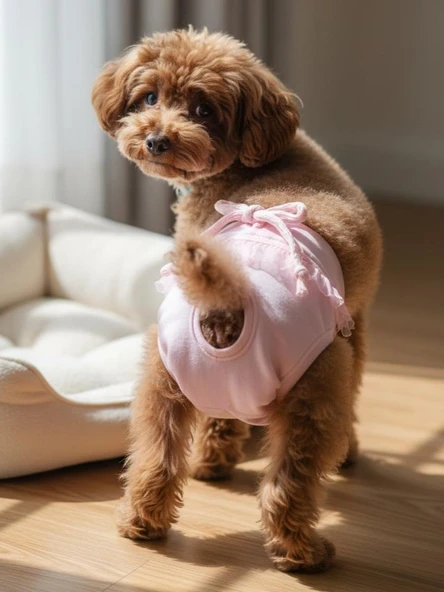 Pink Rosie Kemique's Secret Köpek İç Çamaşırı Regl Külot Don ürün görseli 1