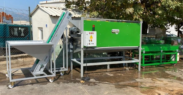 Kadıoğlu MAGNUM 3 - 3 Metre Çift Tamburlu Fırçalı Yatay Ceviz Soyma Makinesi ürün görseli 1