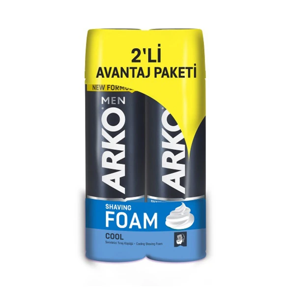Arko Men 2'li Köpük Cool Avantaj Paket 200 Ml+200 Ml x 2 4 Adet Köpük ürün görseli 1