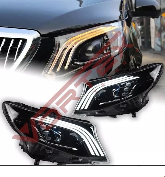 MERCEDES - VİTO W447 2014 - ÖN FAR TAKIMI MAYBACH (118-119) V CLASS 2014- ürün görseli 1