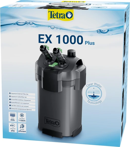 Tetra EX1000 Plus Tam Takım Dış Filtre 100-300 Litre Arası Akvaryumlar İçin ürün görseli 1
