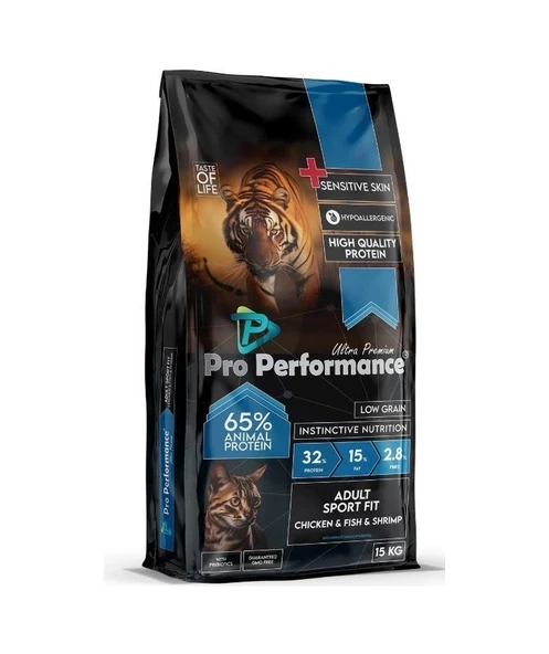 Pro Performance Ultra Premium Sportfit Tavuk Somon Ve Karidesli Yetişkin Kedi Maması 15 KG ürün görseli 1