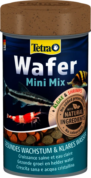 Tetra Wafermix Mini Ufak Taneli Dip Balık Yemi - 100ML ürün görseli 1