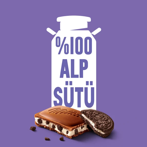 Milka Oreolu Çikolata 100 gr - Resim 5