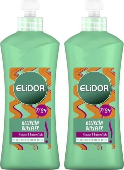 Elidor Belirgin Bukleler 7/24 Şekillendirici Saç Bakım Kremi 265ml x 2 Adet ürün görseli 1