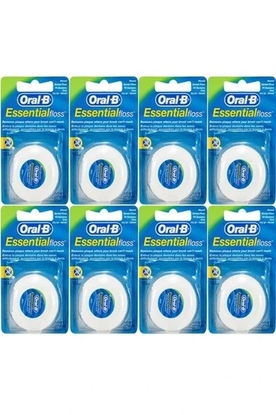 Oral-B Essential Floss Naneli 50 Mt 8 Adet Diş Ipi ürün görseli 1