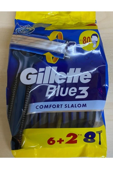 Gillette Blue3 Kullan At Tıraş Bıçağı 6+2 ürün görseli 1