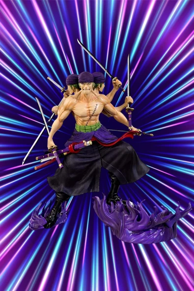 PTTAVM: Anime One Piece Roronoa Zoro Figürü 30 Cm Alk5298 No.30A