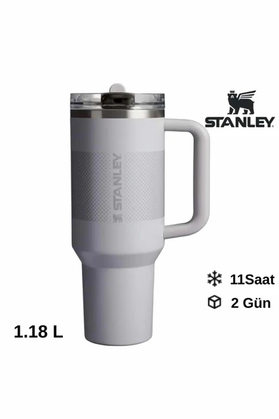 Stanley The Quencher ProTour Flip Straw Tumbler Pipetli Termos 1,18 LT / 40oz Gri 10-12486-098 ürün görseli 1