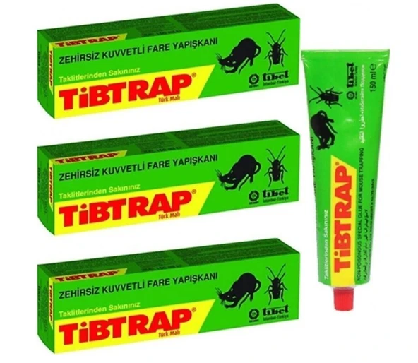 Tibtrap 125 ml 3'lü Fare Yapışkanı ürün görseli 1