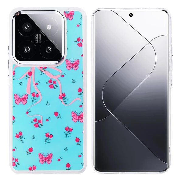 Xiaomi 14T Kılıf Airbag Desenli Tasarım Eye-Catching Pattern Lüx Kapak ürün görseli 1
